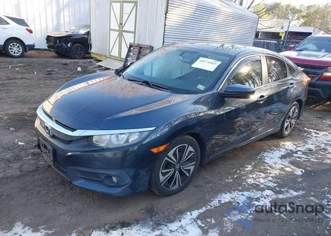 2017 Honda Civic Ex-L z USA, uszkodzony, nr VIN 19XFC1F74HE011923